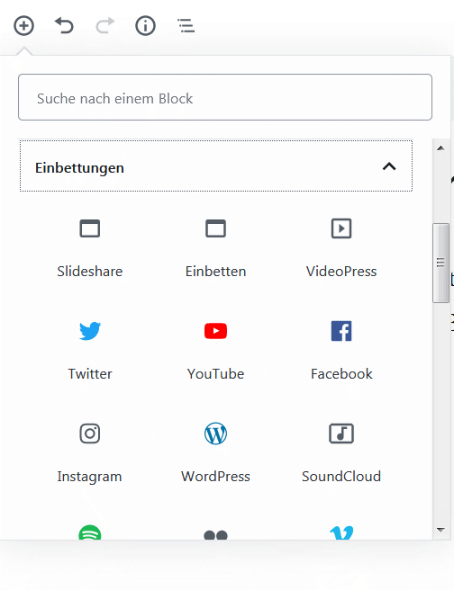 Screenshot Blöcke